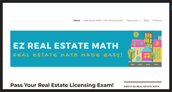 Desktop Screenshot of ezrealestatemath.com