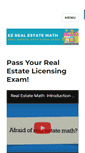 Mobile Screenshot of ezrealestatemath.com