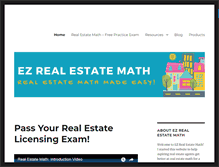 Tablet Screenshot of ezrealestatemath.com